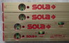 4er Set Sola AZ Wasserwaage Gold Länge 120 - 200 cm
