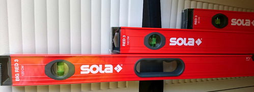 01219901 Sola Alu-Wasserwaage Big Red 3 240 mit Handgriffen 