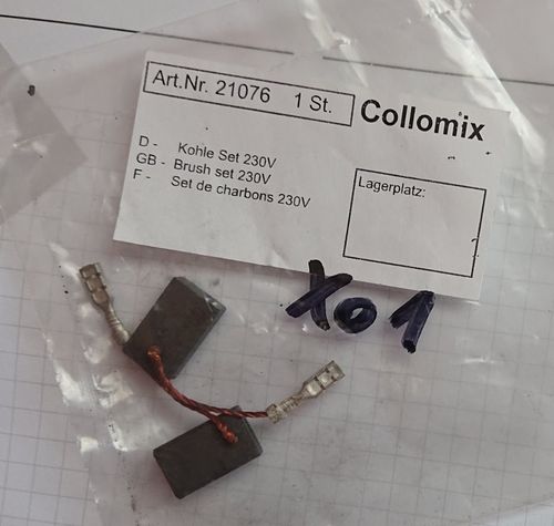 2 Kohlebürsten für Collomix Rührwerk X01 Abverkauf